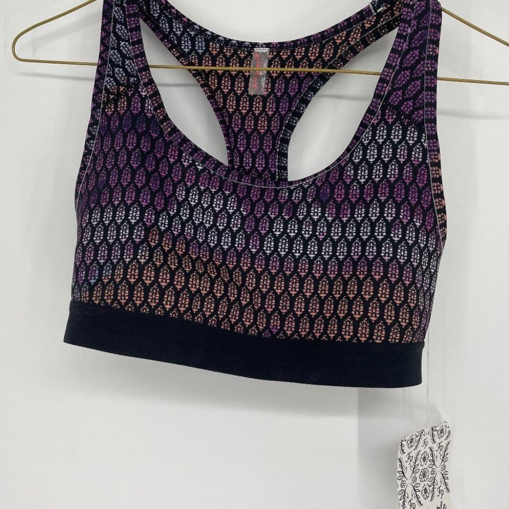 NWT Free People Move Me Bra XS printed sports bra - Picture 5 of 12